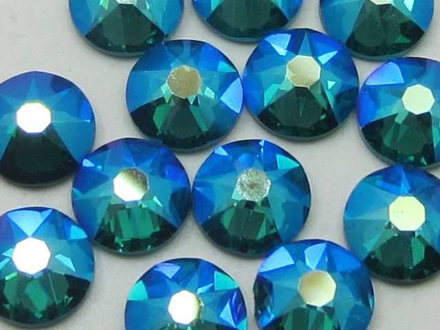 1 Gross 16ss BLUE ZIRCON SHIMMER FLATBACK European Rhinestones